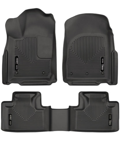 Weatherbeater Front & 2nd Seat Floor For 2016-2022 Jeep Grand Cherokee 2016-2026 Dodge Durango Husky Liners-1
