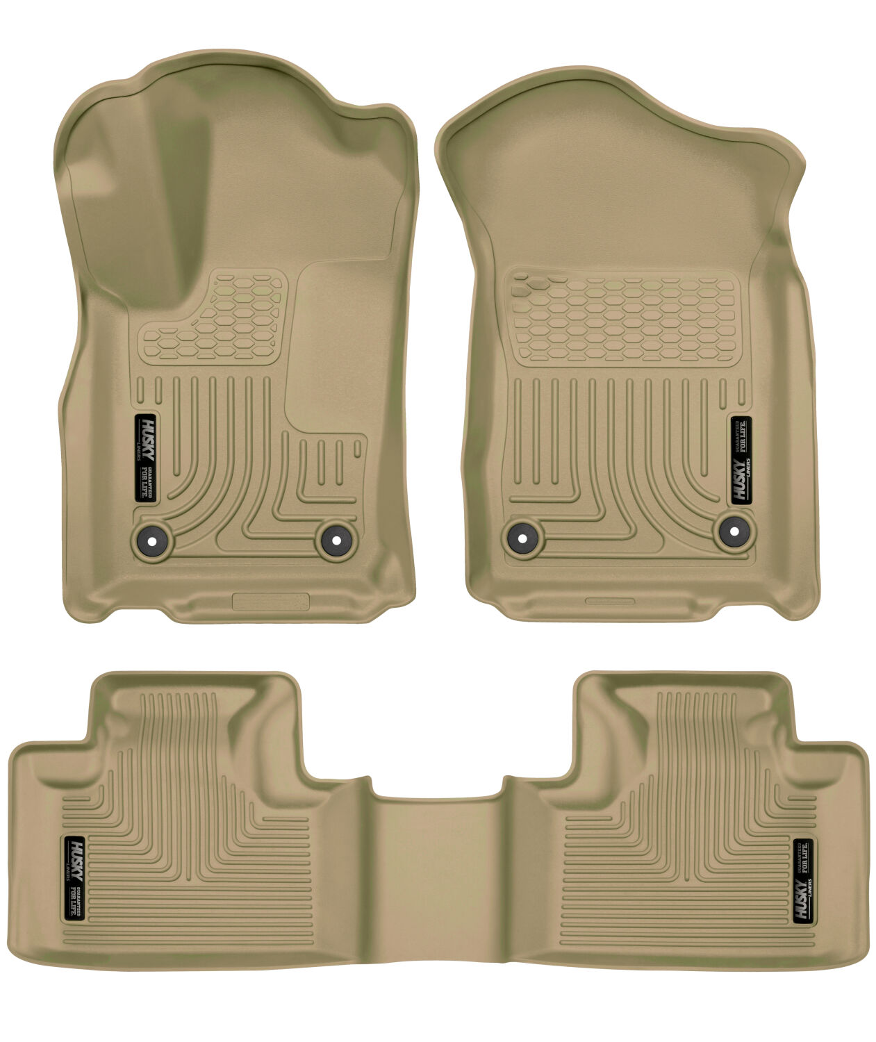 Weatherbeater Front & 2nd Seat Floor For 2016-2022 Jeep Grand Cherokee 2016-2026 Dodge Durango Husky Liners