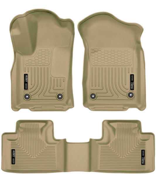 Weatherbeater Front & 2nd Seat Floor For 2016-2022 Jeep Grand Cherokee 2016-2026 Dodge Durango Husky Liners