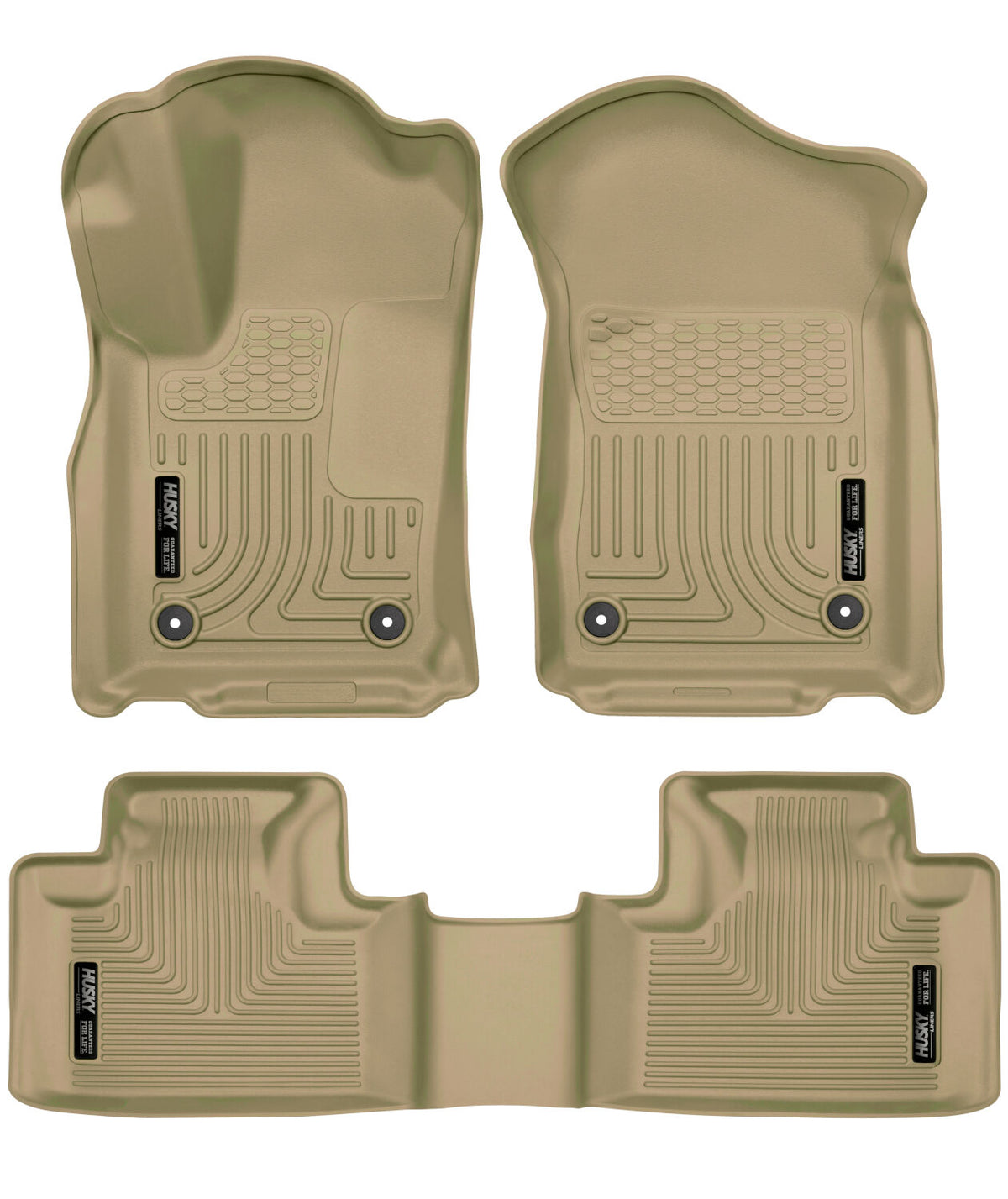 Weatherbeater Front & 2nd Seat Floor For 2016-2022 Jeep Grand Cherokee 2016-2026 Dodge Durango Husky Liners