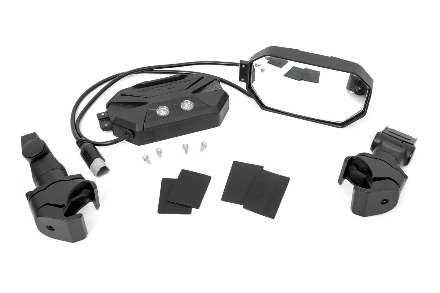 Rough Country UTV Aluminum Side Mirrors w/Turn Signal Pro-Fit Cages Universal Rough Country