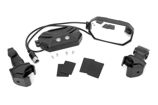 Rough Country UTV Aluminum Side Mirrors w/Turn Signal Pro-Fit Cages Universal Rough Country