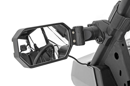 UTV Aluminum Side Mirrors w/Turn Signal Pro-Fit Cages Universal Rough Country-3