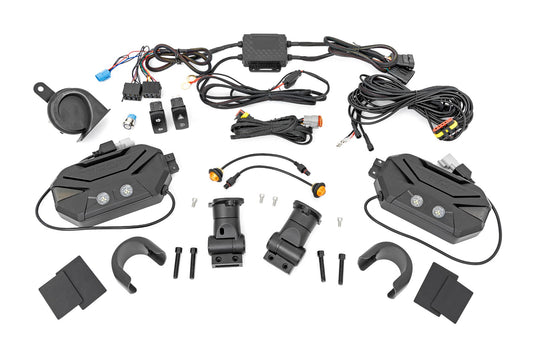 Rough Country UTV Aluminum Side Mirrors Blinker Kit 1.5-2 Roll Cage Universal Rough Country