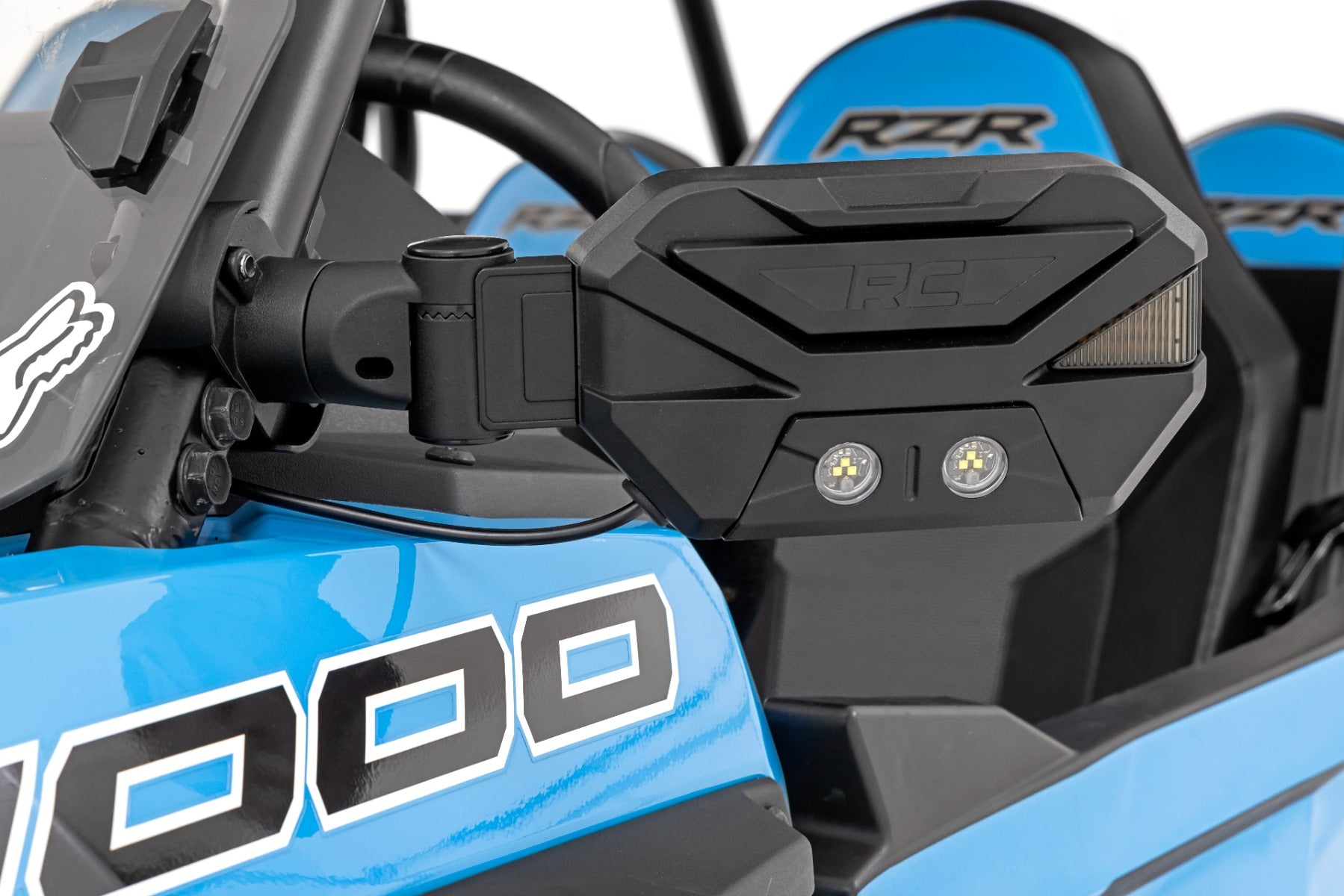 Rough Country UTV Aluminum Side Mirrors Blinker Kit 1.5-2 Roll Cage Universal Rough Country