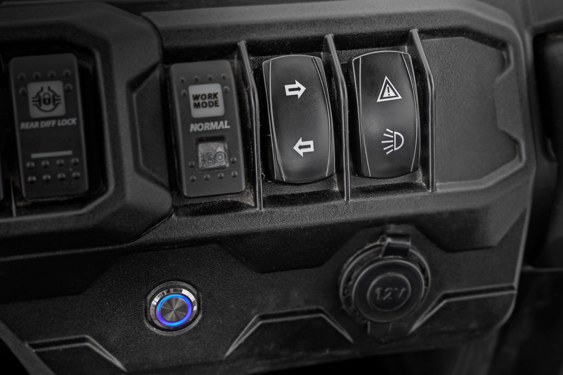 Rough Country UTV Aluminum Side Mirrors Blinker Kit 1.5-2 Roll Cage Universal Rough Country