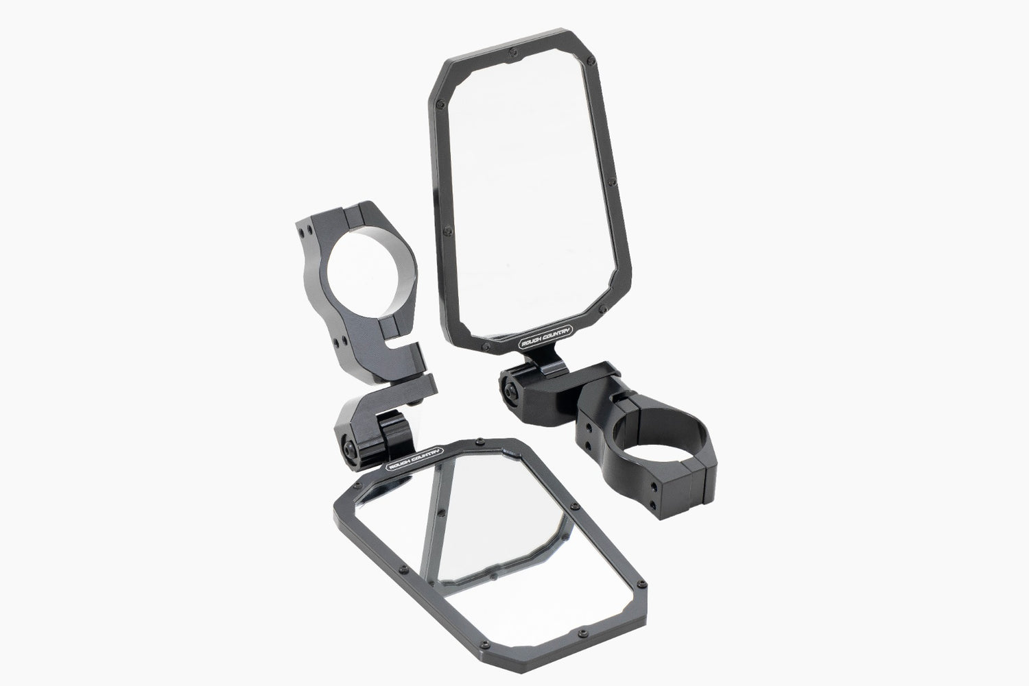 UTV Aluminum Side View Mirrors Horizontal Rough Country