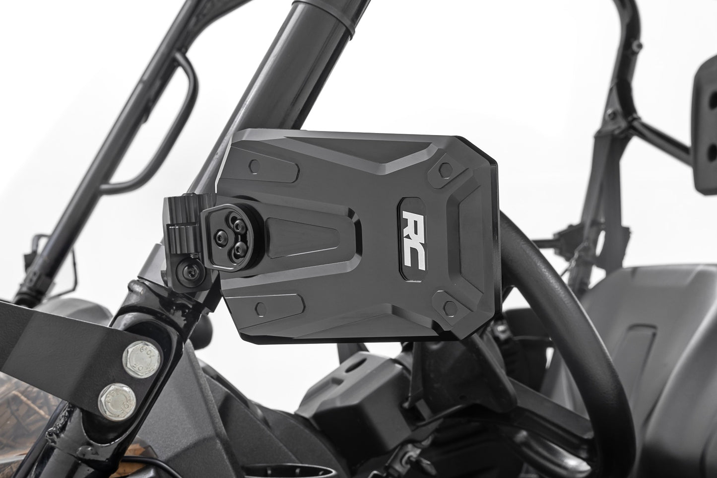 UTV Aluminum Side View Mirrors Horizontal Rough Country-2