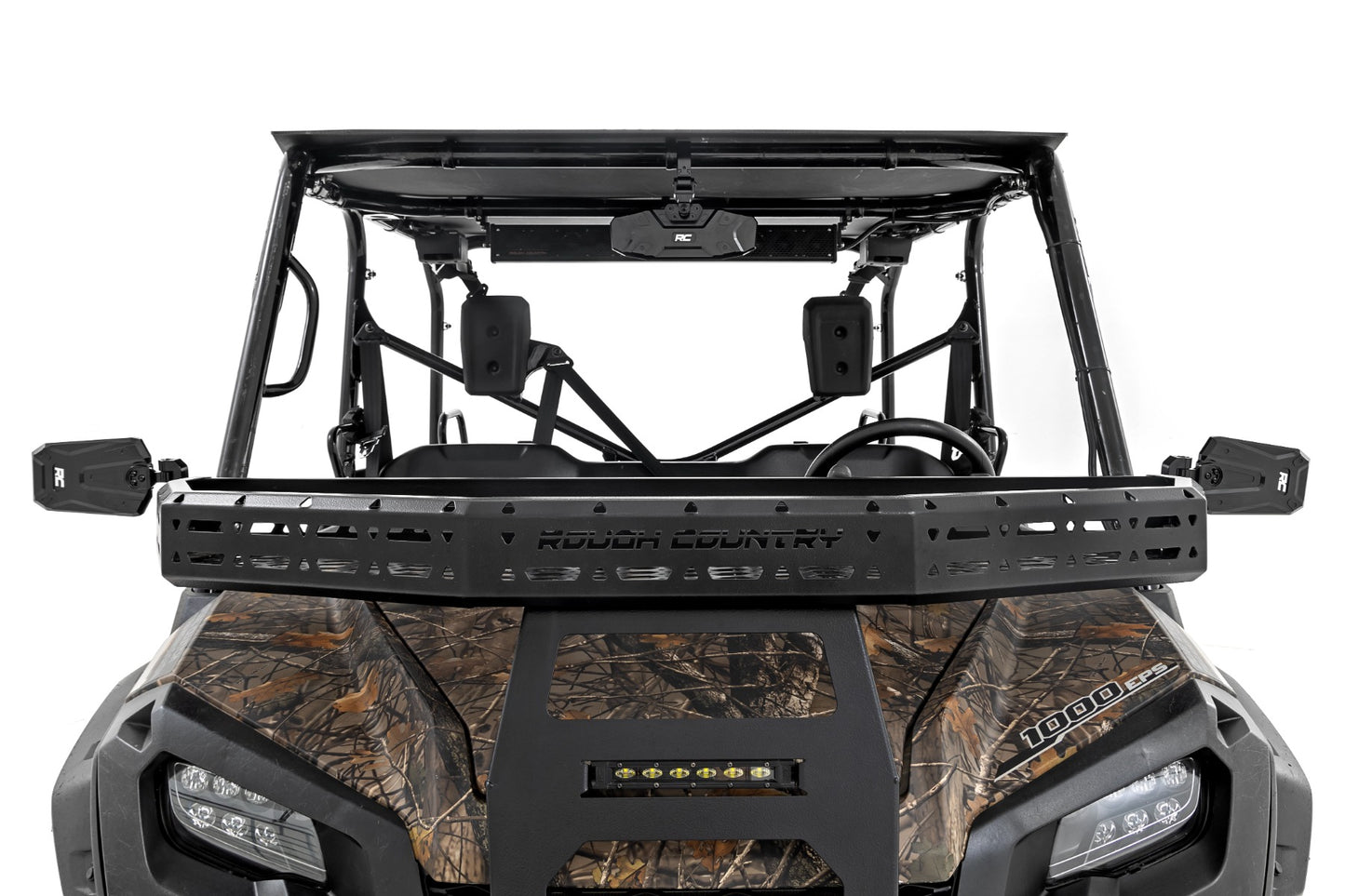 UTV Aluminum Side View Mirrors Horizontal Rough Country-3