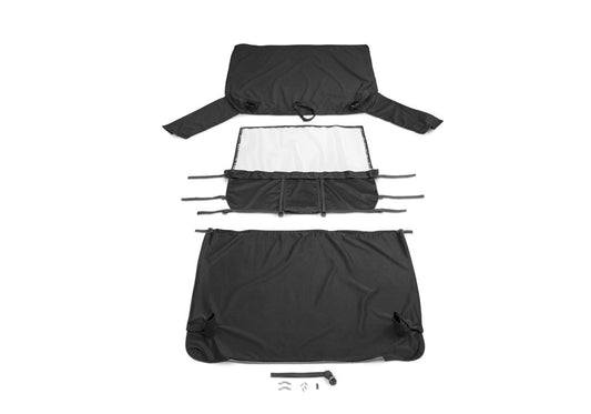 Cab Soft Top and Tonneau Cover for 1992-1995 Jeep Wrangler YJ Rampage