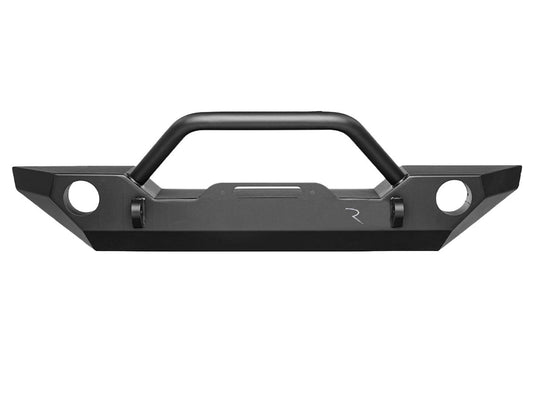 Rock Rage Front Bumper for 2020-2021 Jeep Gladiator, 2007-2018 Jeep Wrangler JK and JK Unlimited, 2018-2021 Jeep Wrangler JL 2-Door and 4-Door, Black Rampage