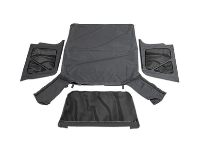 Factory Replacement Soft Top Tinted for 1997-2006 Jeep Wrangler TJ, Black Diamond Rampage-4