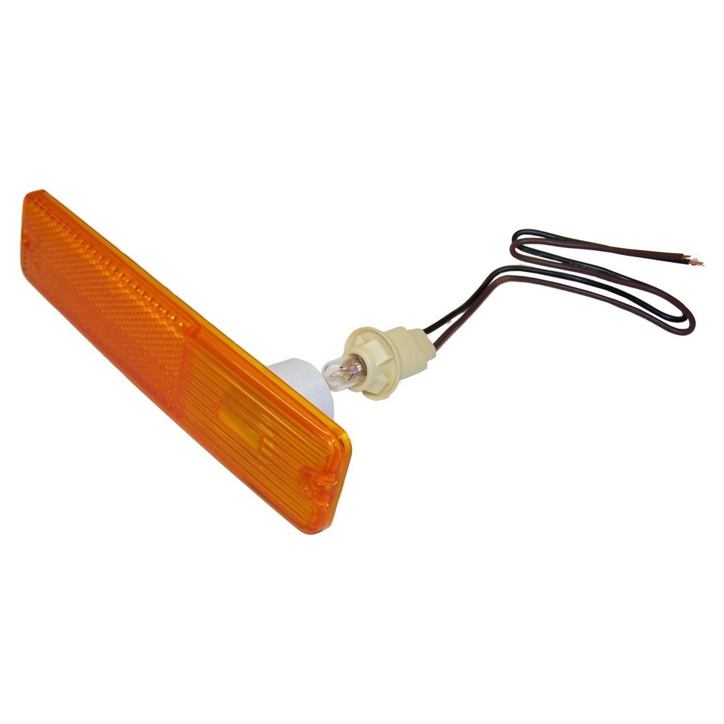 Amber Side Marker Kit w/ Clear Bulb & Wiring for 72-86 CJs 74-91 SJ, J-Series Crown Automotive