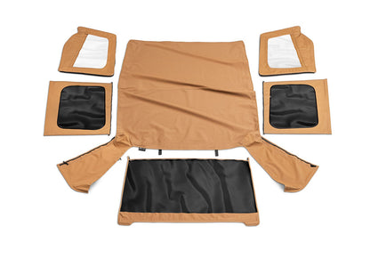 OEM Replacement Soft Top Tinted for 1988-1995 Jeep Wrangler YJ, Spice Denim Rampage-4