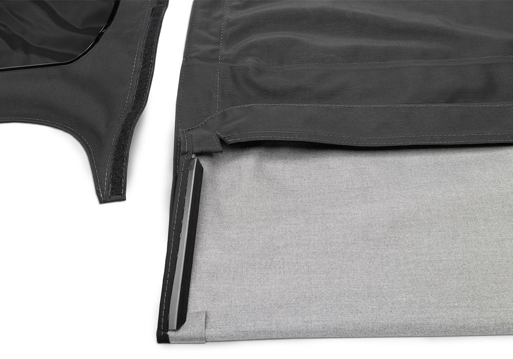 Factory Replacement Soft Top Windows Included for 1997-2006 Jeep Wrangler TJ, Black Denim Rampage