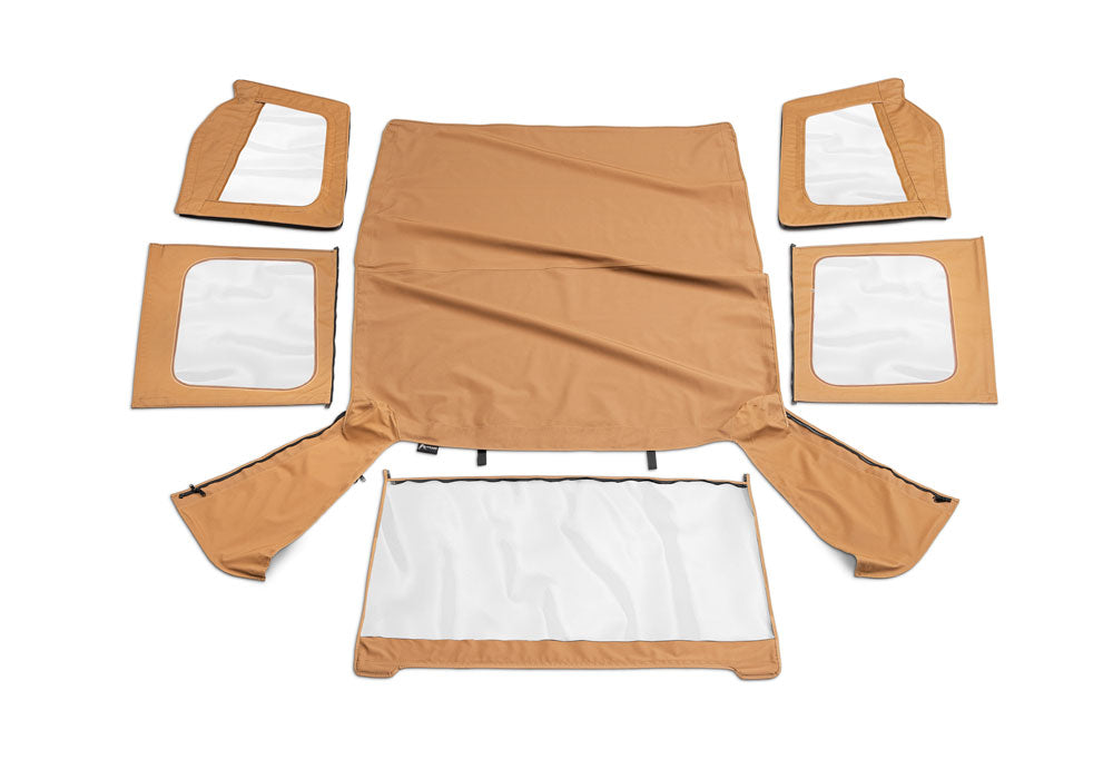 OEM Replacement Soft Top Clear for 1988-1995 Jeep Wrangler YJ, Spice Denim Rampage-5