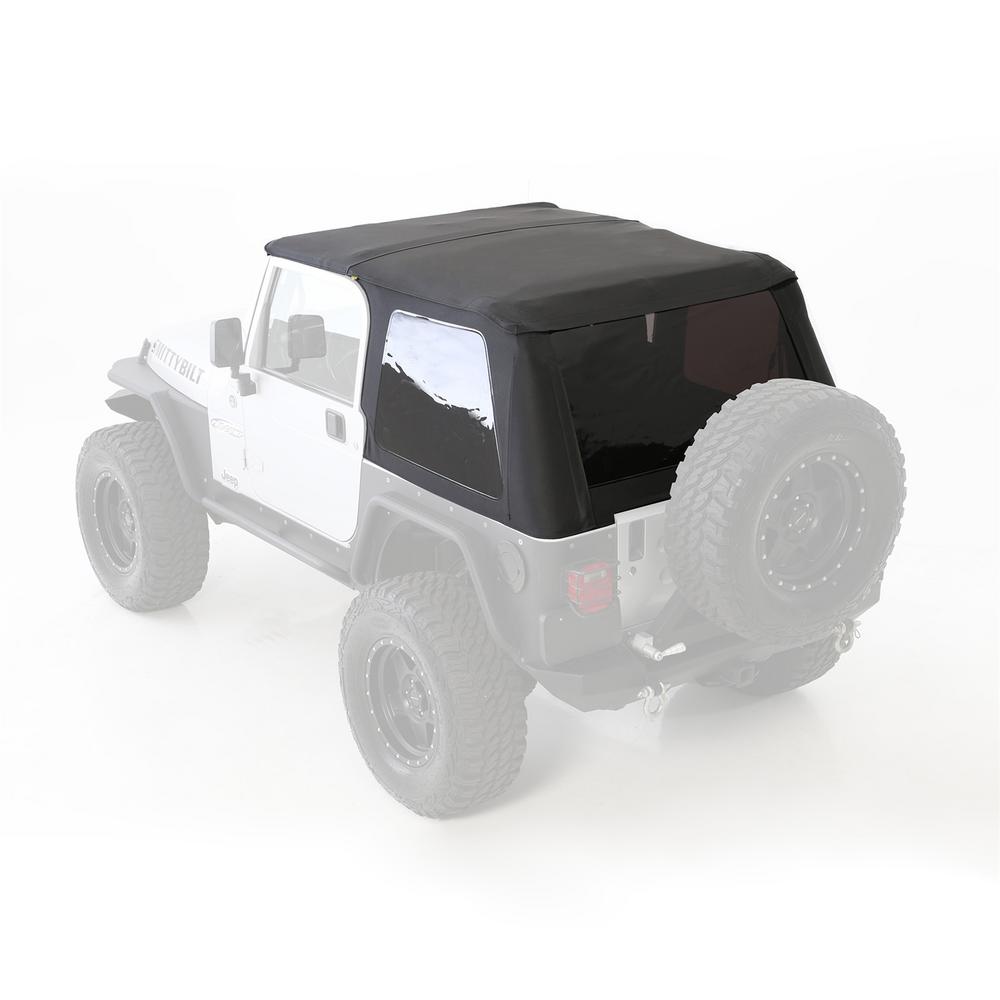 Bowless Combo Top W/Tinted Windows Black Diamond 97-06 Wrangler TJ Smittybilt