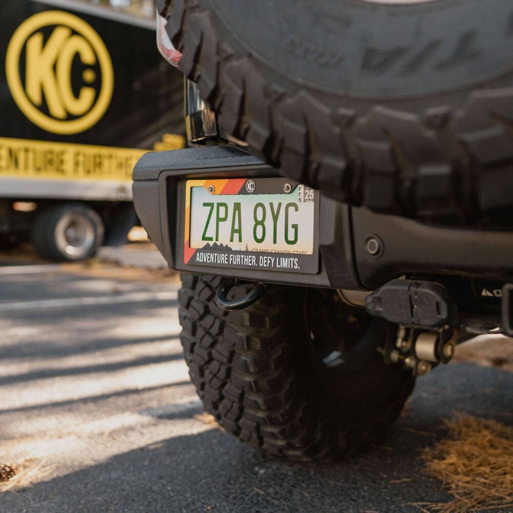 KC Adventure Further License Plate Frame KC Hilites-3