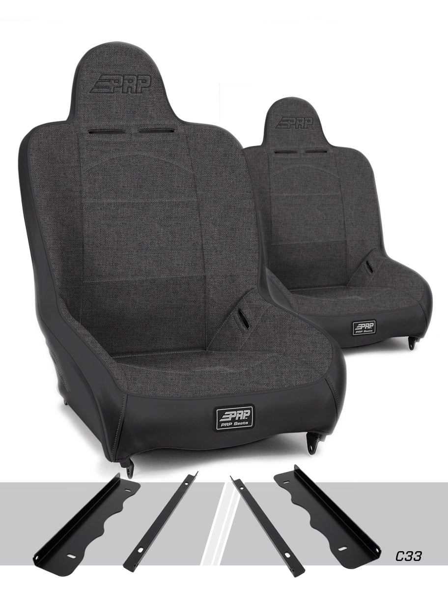 Premier High Back Suspension Kit for 95-01 Jeep Cherokee XJ Pair PRP Seats
