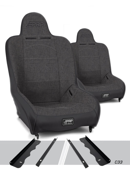 Premier High Back Suspension Kit for 95-01 Jeep Cherokee XJ Pair PRP Seats