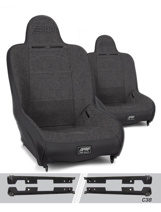 Premier High Back Suspension Kit for Jeep Wrangler JK/JKU Pair PRP Seats