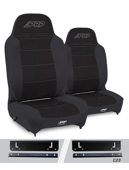 Enduro High Back Reclining Suspension Kit for 97-02 Jeep Wrangler TJ Pair PRP Seats-1