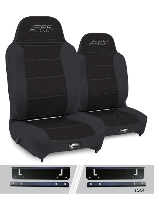 Enduro High Back Reclining Suspension Kit for 97-02 Jeep Wrangler TJ Pair PRP Seats-1