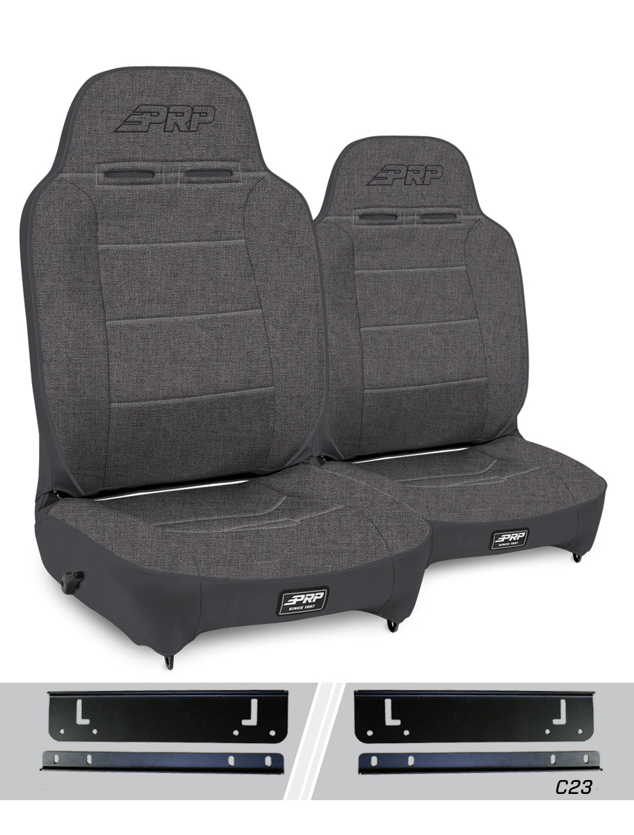 Enduro High Back Reclining Suspension Kit for 97-02 Jeep Wrangler TJ Pair PRP Seats