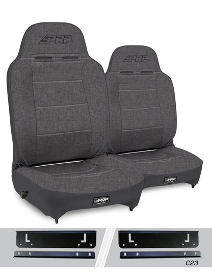 Enduro High Back Reclining Suspension Kit for 97-02 Jeep Wrangler TJ Pair PRP Seats
