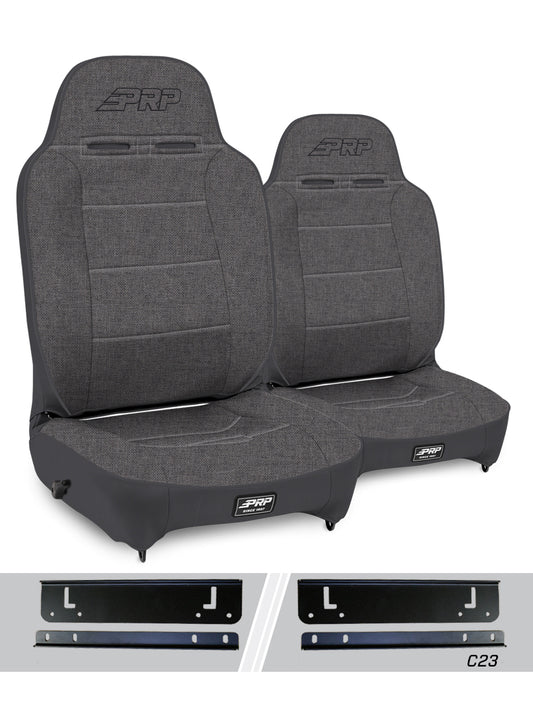 Enduro High Back Reclining Suspension Kit for 97-02 Jeep Wrangler TJ Pair PRP Seats