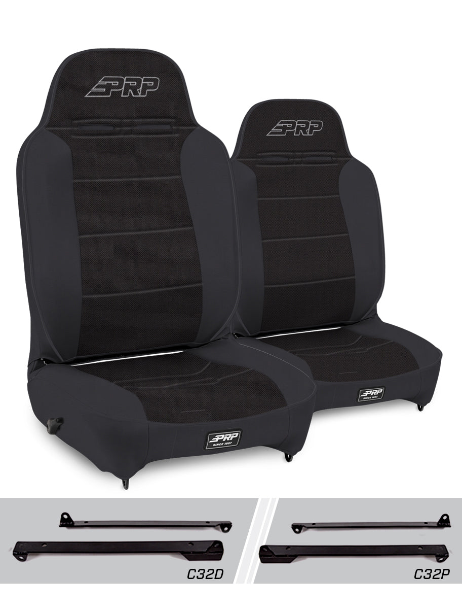 Enduro High Back Reclining Suspension Kit for Jeep Wrangler CJ7/YJ Pair PRP Seats-1