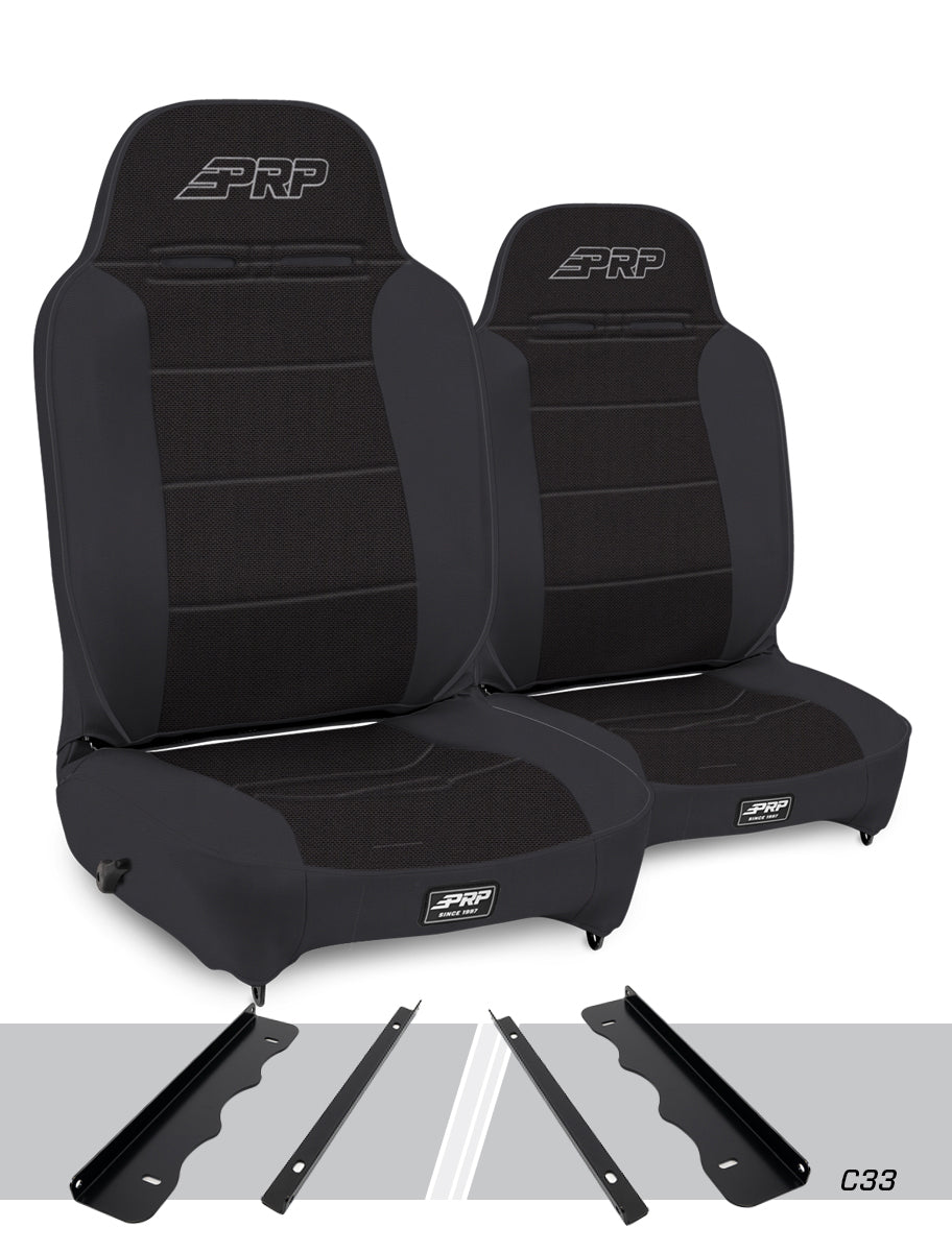 Enduro High Back Reclining Suspension Kit for 95-01 Jeep Cherokee XJ Pair PRP Seats-1