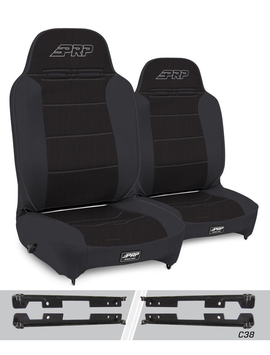 Enduro High Back Reclining Suspension Kit for Jeep Wrangler JK/JKU Pair PRP Seats-1