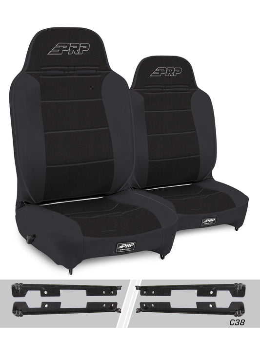 Enduro High Back Reclining Suspension Kit for Jeep Wrangler JK/JKU Pair PRP Seats-1