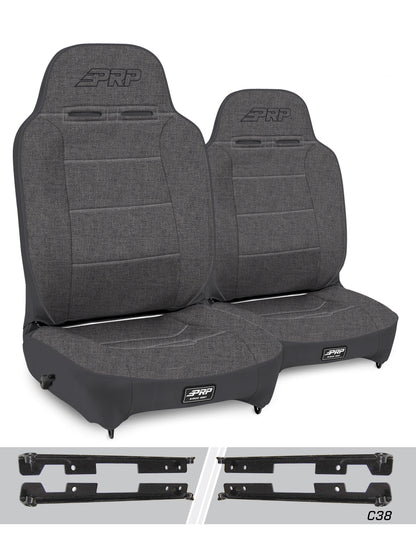 Enduro High Back Reclining Suspension Kit for Jeep Wrangler JK/JKU Pair PRP Seats