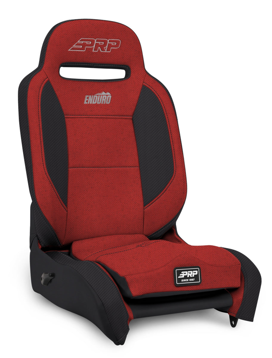 Enduro High Back Reclining Suspension Seat Passenger Side All Black PRP Seats