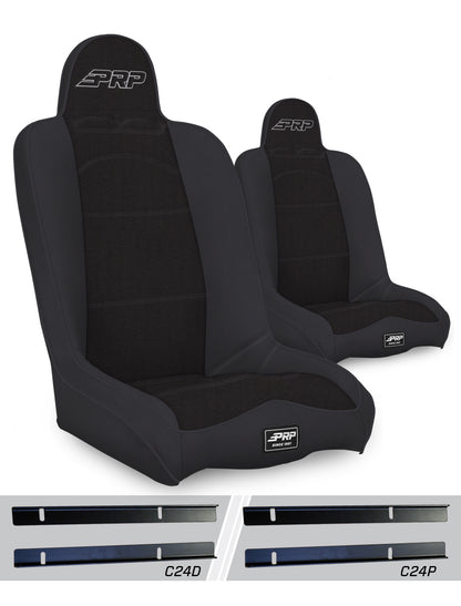 Daily Driver High Back Suspension Kit for 03-06 Jeep Wrangler TJ Pair PRP Seats-1