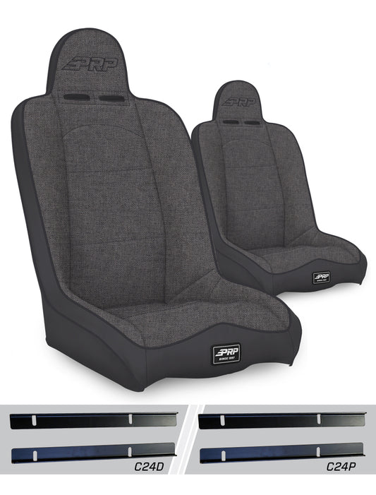 Daily Driver High Back Suspension Kit for 03-06 Jeep Wrangler TJ Pair PRP Seats