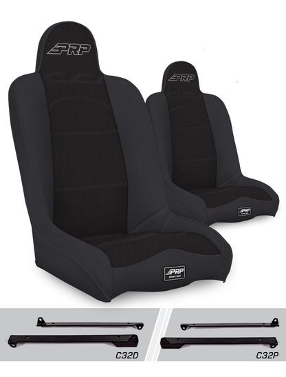 Daily Driver High Back Suspension Kit for Jeep Wrangler CJ7/YJ Pair PRP Seats-1