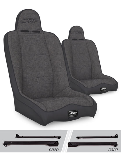 Daily Driver High Back Suspension Kit for Jeep Wrangler CJ7/YJ Pair PRP Seats