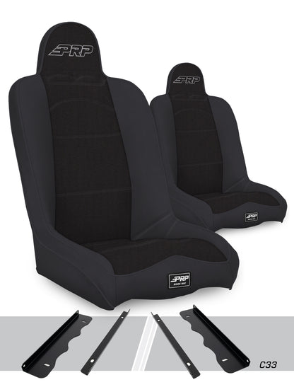 Daily Driver High Back Suspension Kit for 95-01 Jeep Cherokee XJ Pair PRP Seats-1