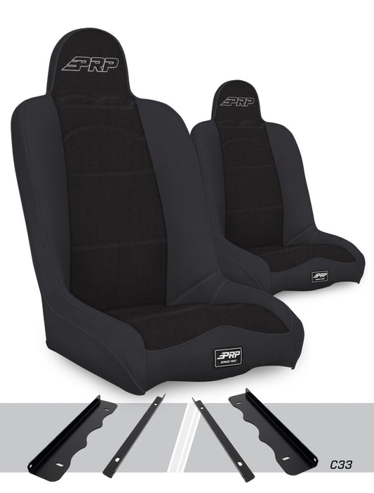 Daily Driver High Back Suspension Kit for 95-01 Jeep Cherokee XJ Pair PRP Seats-1