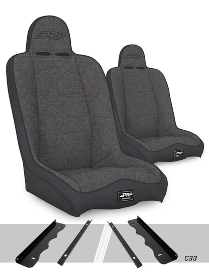 Daily Driver High Back Suspension Kit for 95-01 Jeep Cherokee XJ Pair PRP Seats