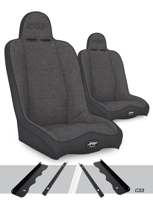 Daily Driver High Back Suspension Kit for 95-01 Jeep Cherokee XJ Pair PRP Seats