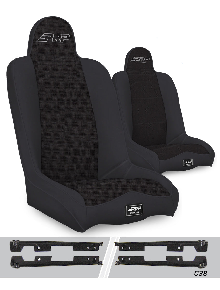 Daily Driver High Back Suspension Kit for Jeep Wrangler JK/JKU Pair PRP Seats-1