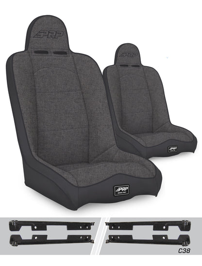 Daily Driver High Back Suspension Kit for Jeep Wrangler JK/JKU Pair PRP Seats
