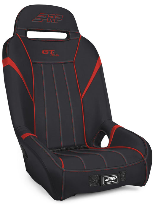 GT/S.E. Suspension Seat, Black and Red PRP Seats