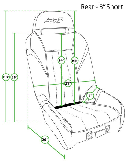 GT/S.E. Rear Suspension Seat PRP Seats-7