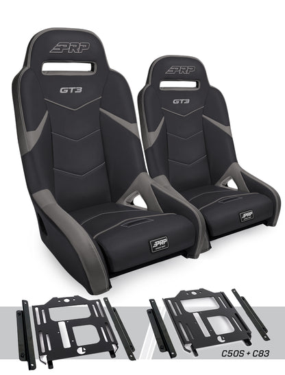 GT3 Suspension Kit for Polaris RZR 570 800 900 Pair PRP Seats
