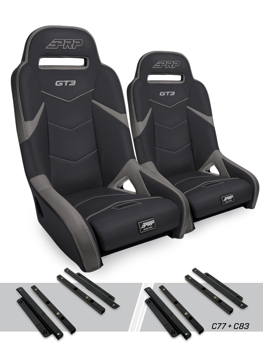 GT3 Suspension Kit for Polaris General RZR S 900 900 Trail Trail XP 1000 Turbo Turbo S RS1 Pair PRP Seats